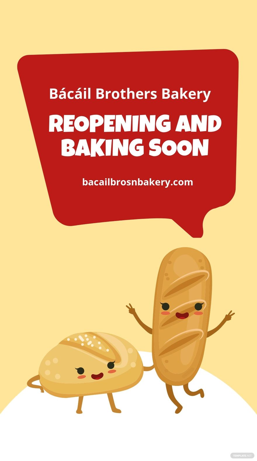 Bakery Reopening Instagram Story Template