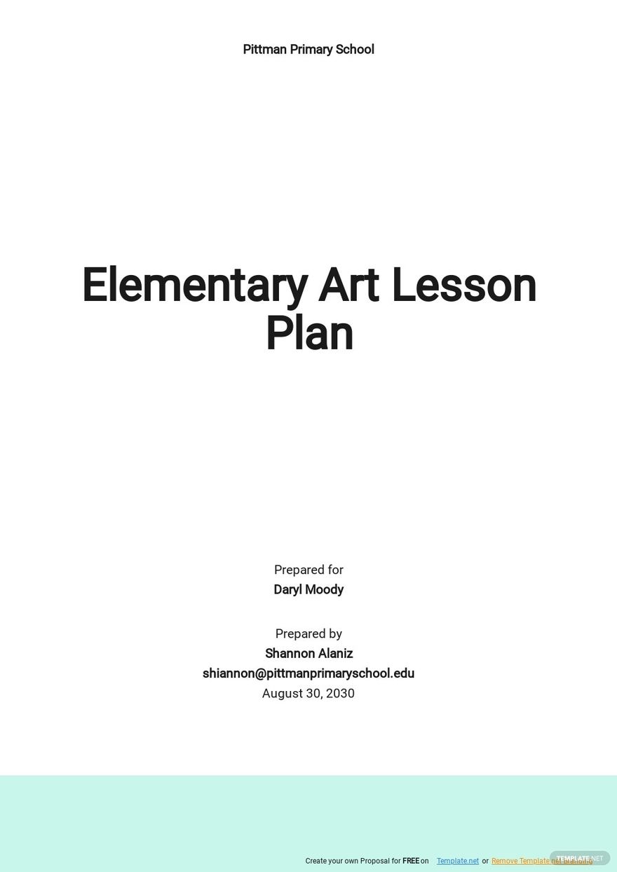 Elementary Art Lesson Plan Template.jpe