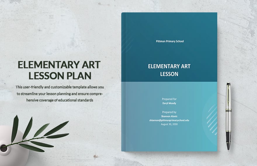 Elementary Art Lesson Plan Template