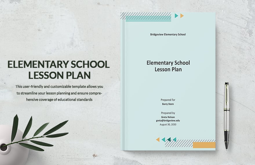 Elementary School Lesson Plan Template