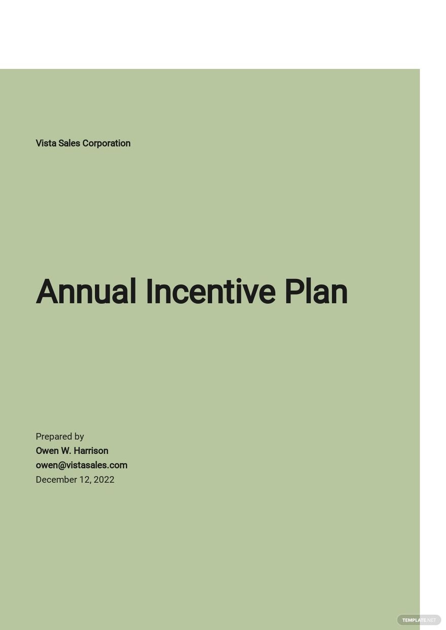 Incentive Plans Templates Format Free Download Template