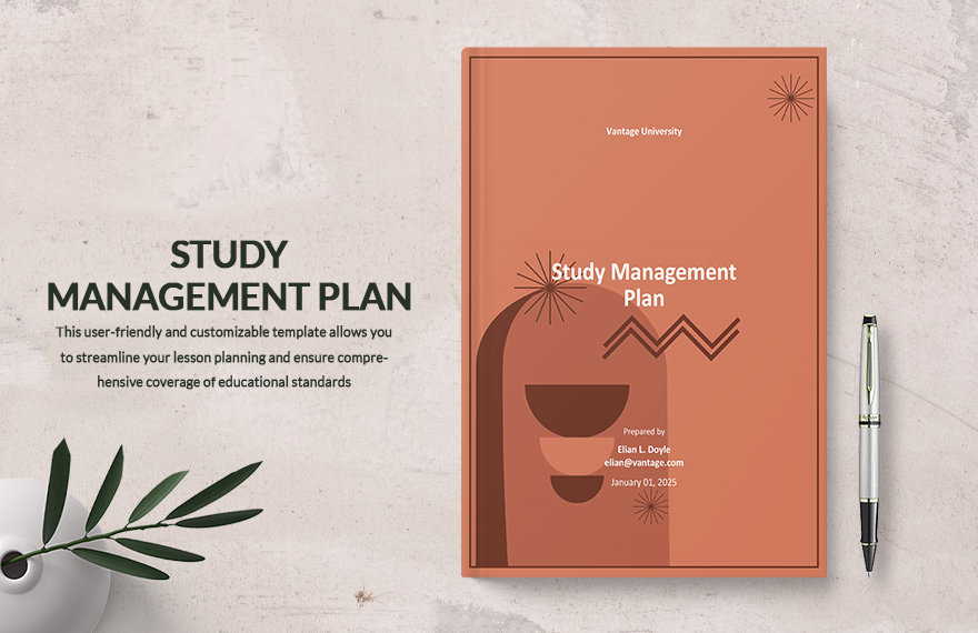Study Management Plan Template