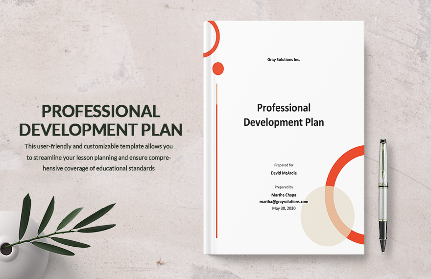 Simple Professional Development Plan Template