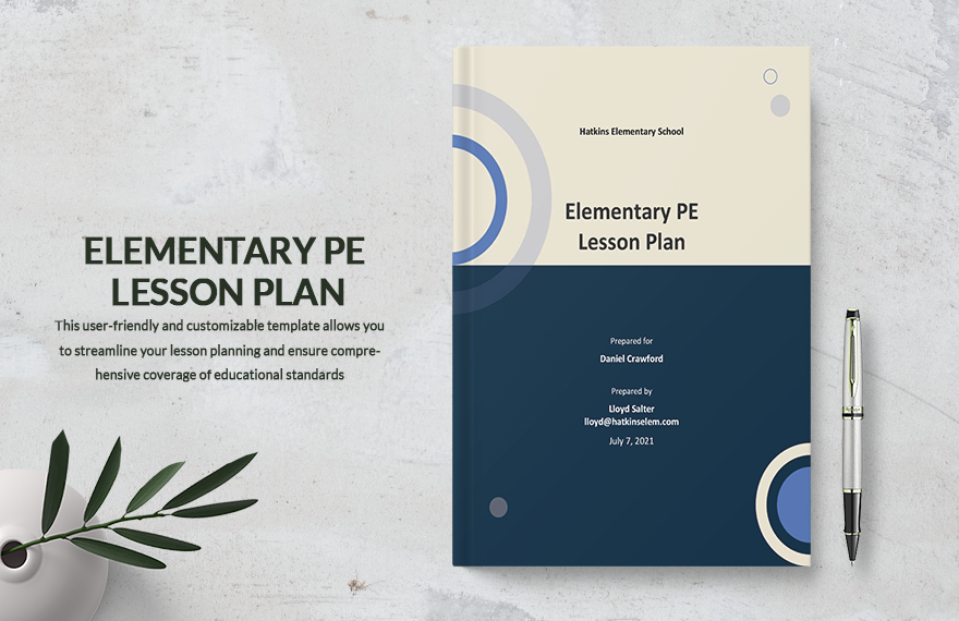 Elementary PE Lesson Plan Template