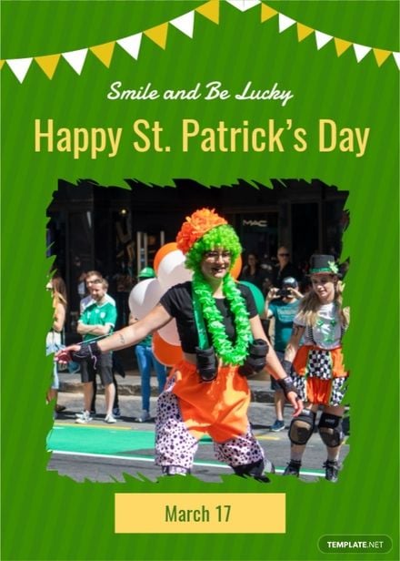 St. Patrick's Day Photo Card Template