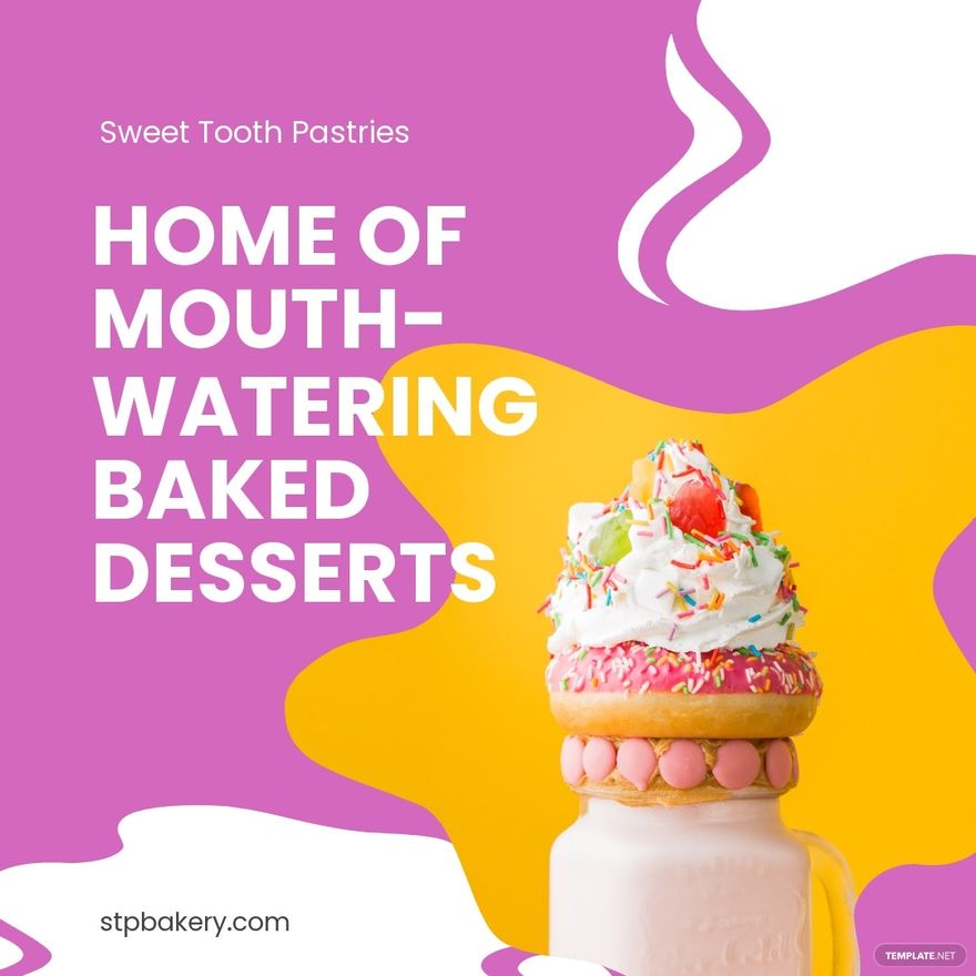 Dessert Bakery Instagram Post Template
