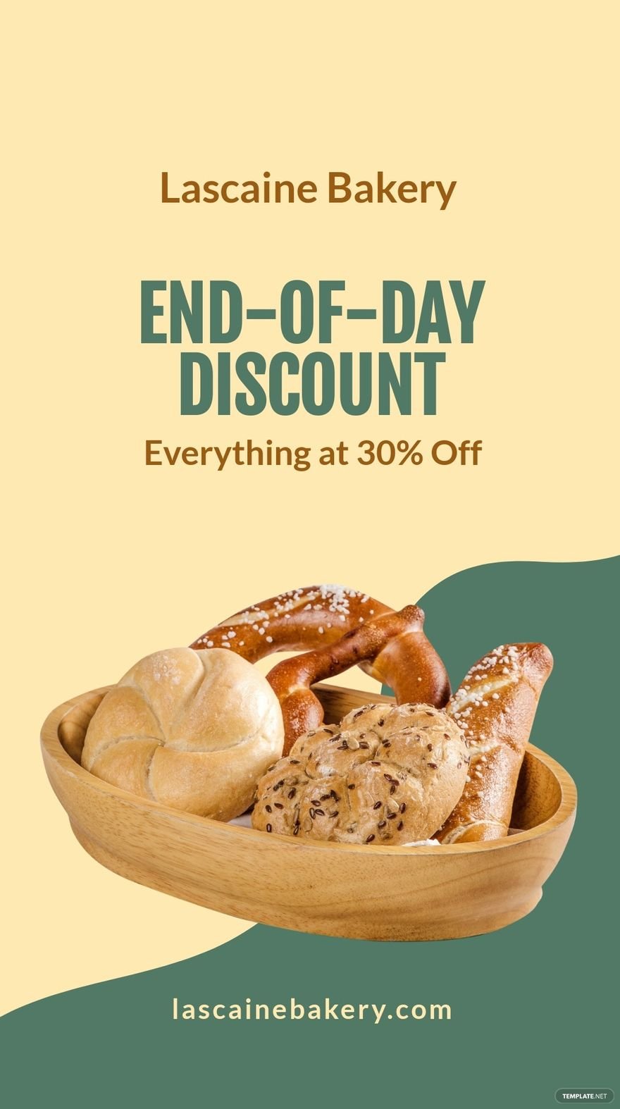 Bakery Discount Promotion Instagram Story Template