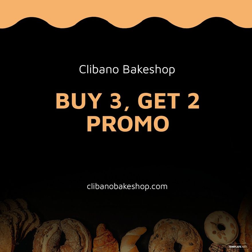 Bakery Business Promotion Instagram Post Template
