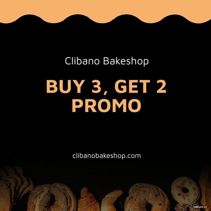 Bakery Business Promotion Linkedin Post Template