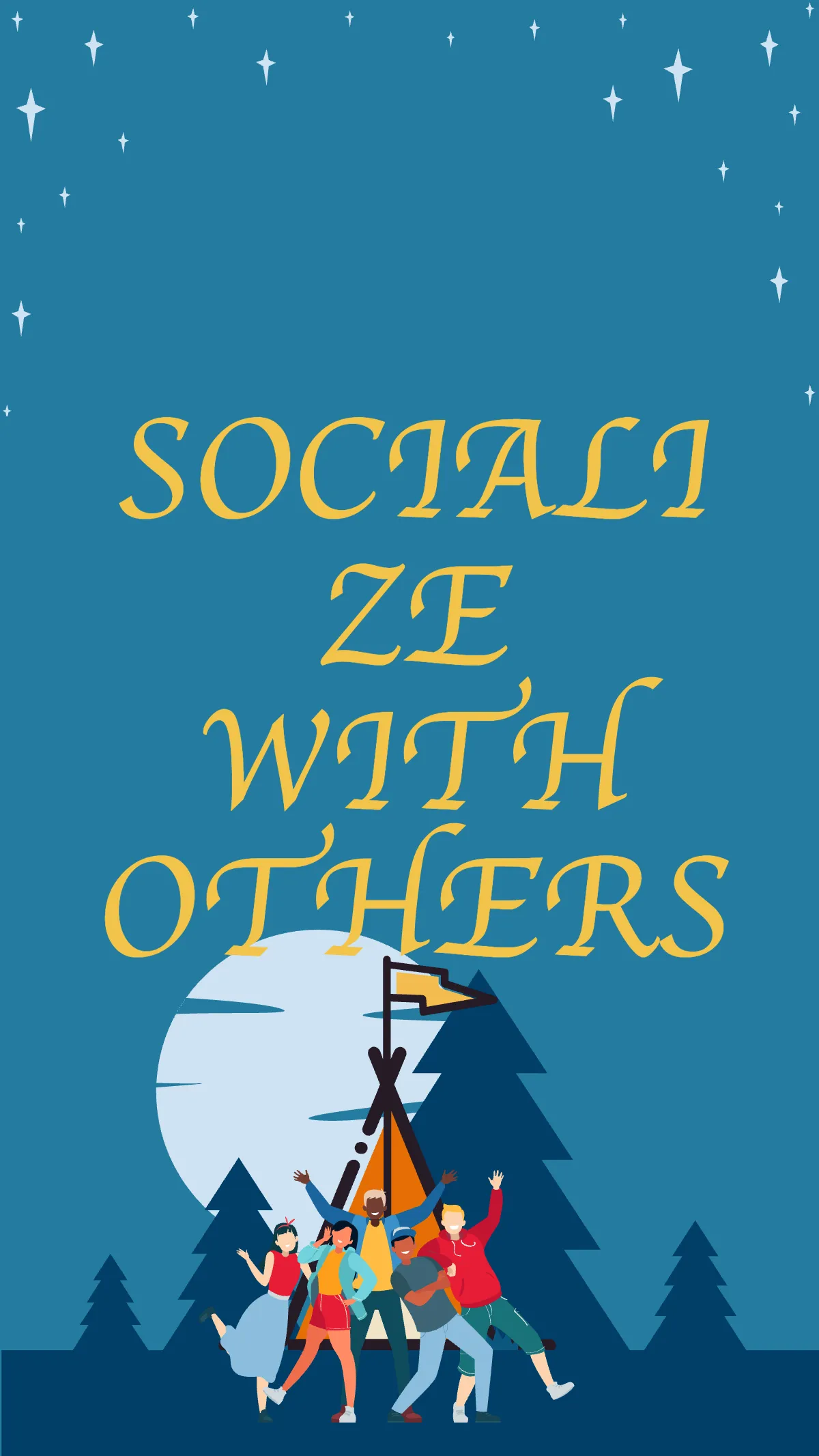 Free Camping Program Instagram Story Template to Edit Online