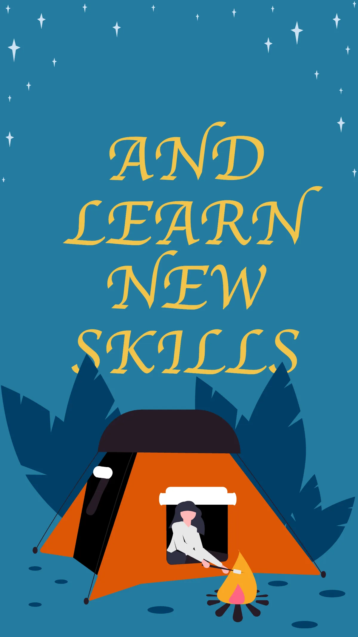 Free Camping Program Instagram Story Template to Edit Online