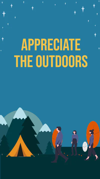 Free Camping Program Instagram Story Template to Edit Online