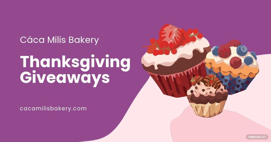 Bakery Giveaway Facebook Post Template