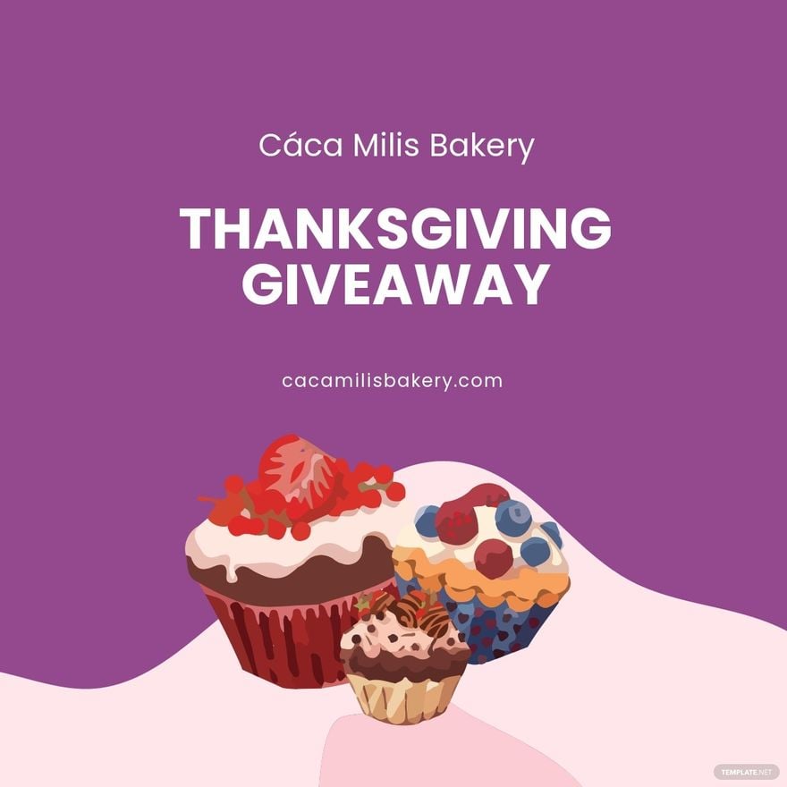Bakery Giveaway Linkedin Post Template