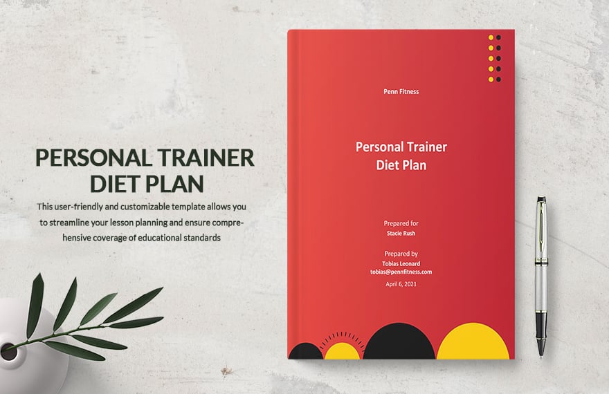 Personal Trainer Diet Plan Template