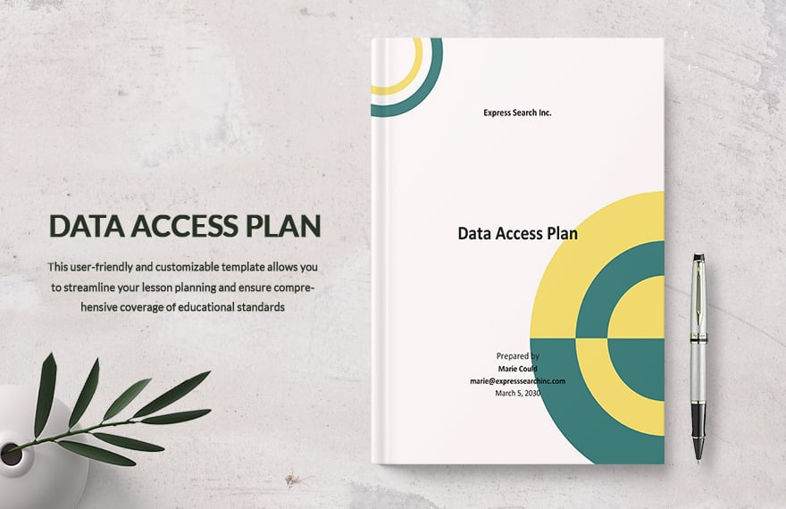 Data Access Plan Template in Word, Google Docs, PDF, Apple Pages