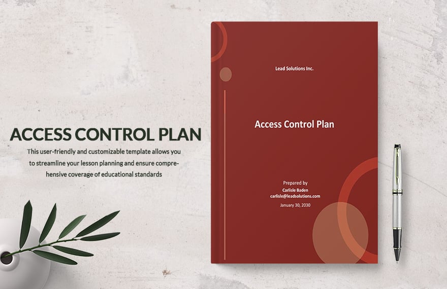 Access Control Plan Template