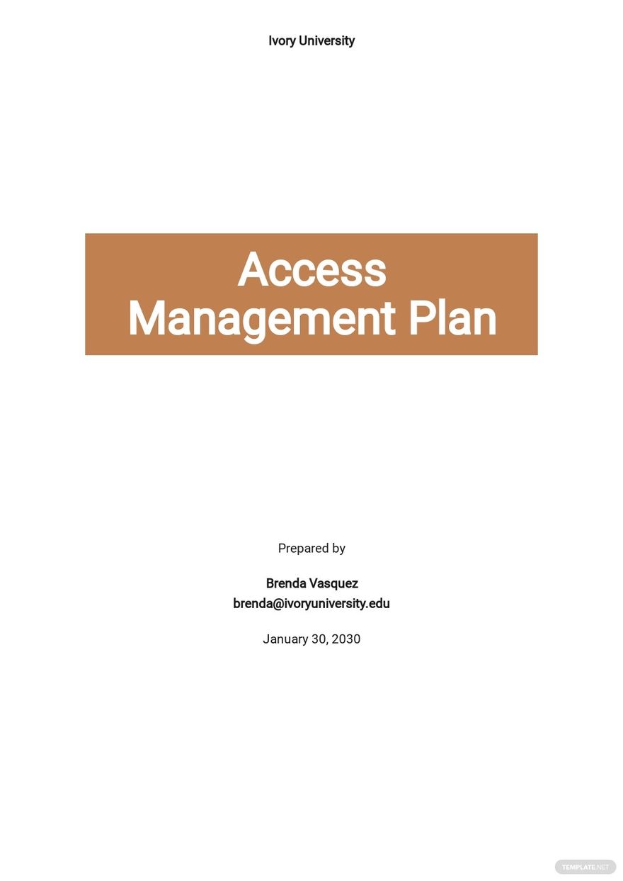 Sample Access Management Plan Template.jpe