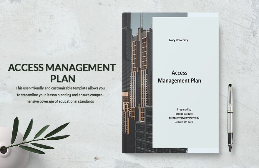 Sample Access Management Plan Template