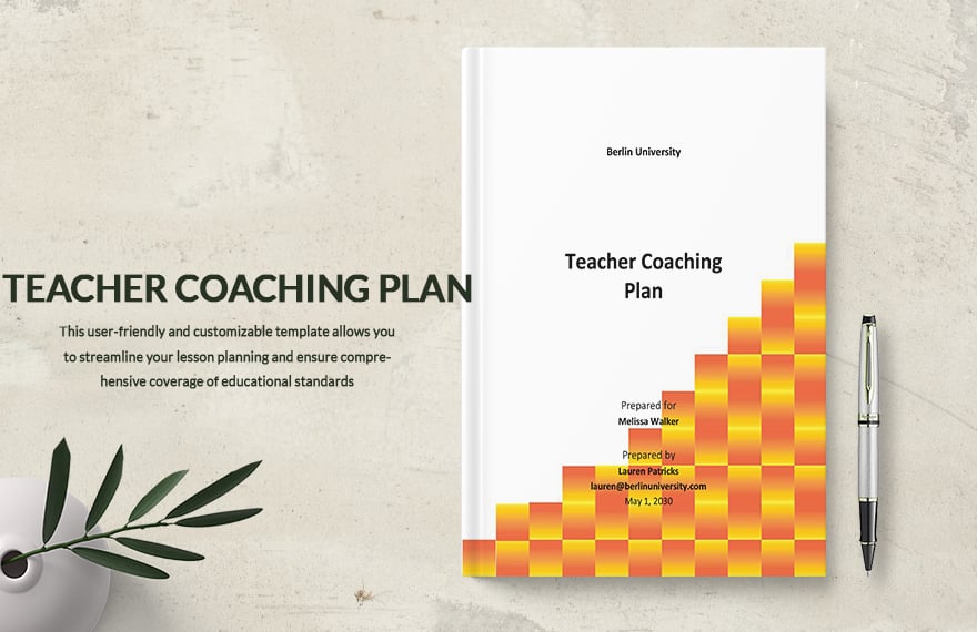 Teacher Coaching Plan Template