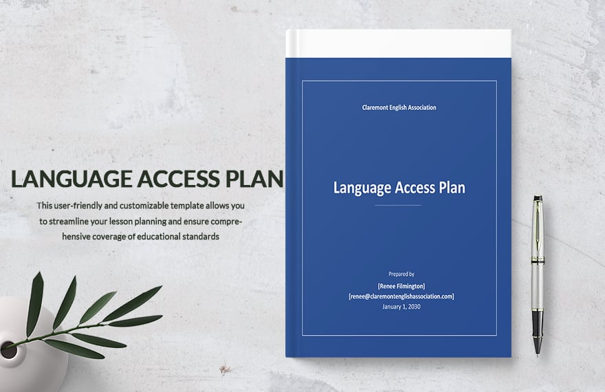 Free Language Access Plan Template