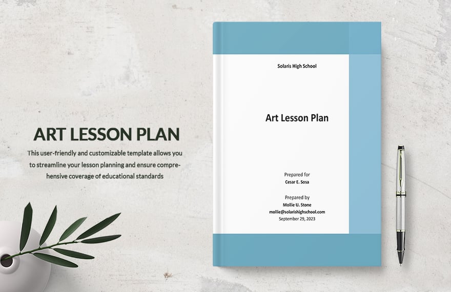High School Art Lesson Plan Template in Word, Google Docs, PDF, Apple Pages