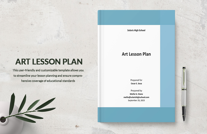 High School Art Lesson Plan Template Download In Word Google Docs 