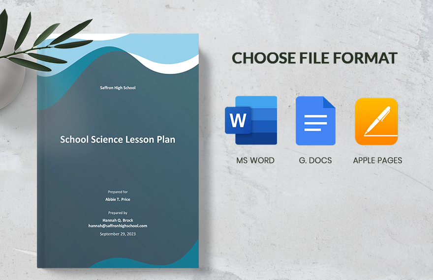 High School Science Lesson Plan Template