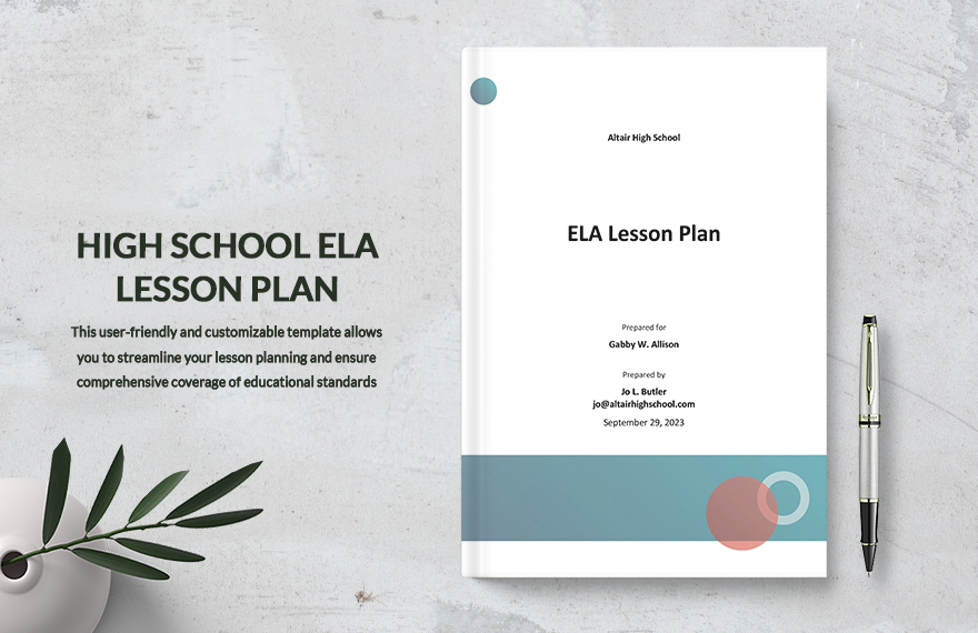 High School ELA Lesson Plan Template Download In Word Google Docs 