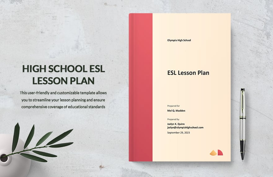High School ESL Lesson Plan Template