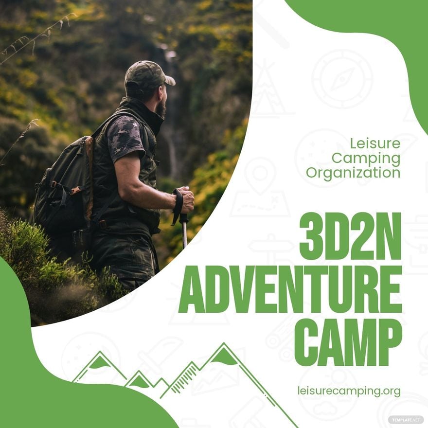 Adventure Camp Linkedin Post Template