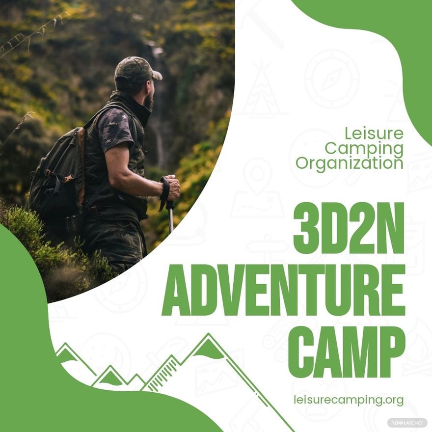 Adventure Camp Instagram Post Template