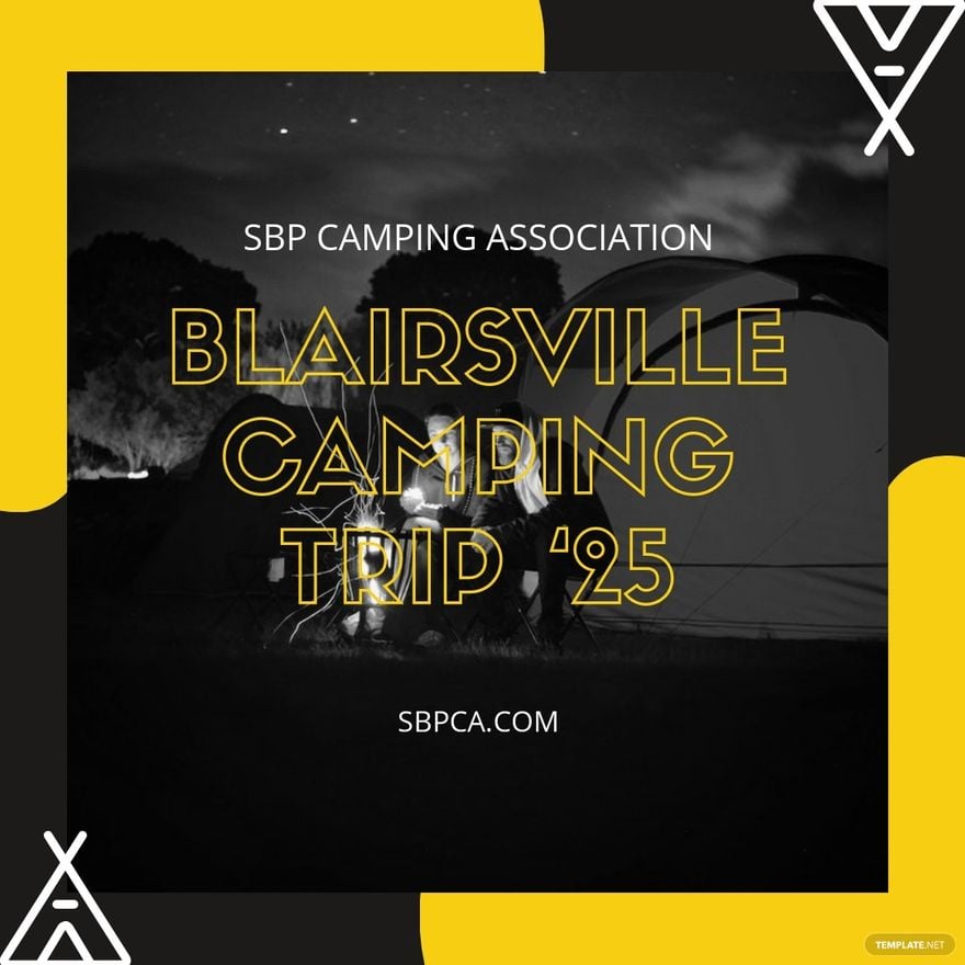Camping Trip Instagram Post