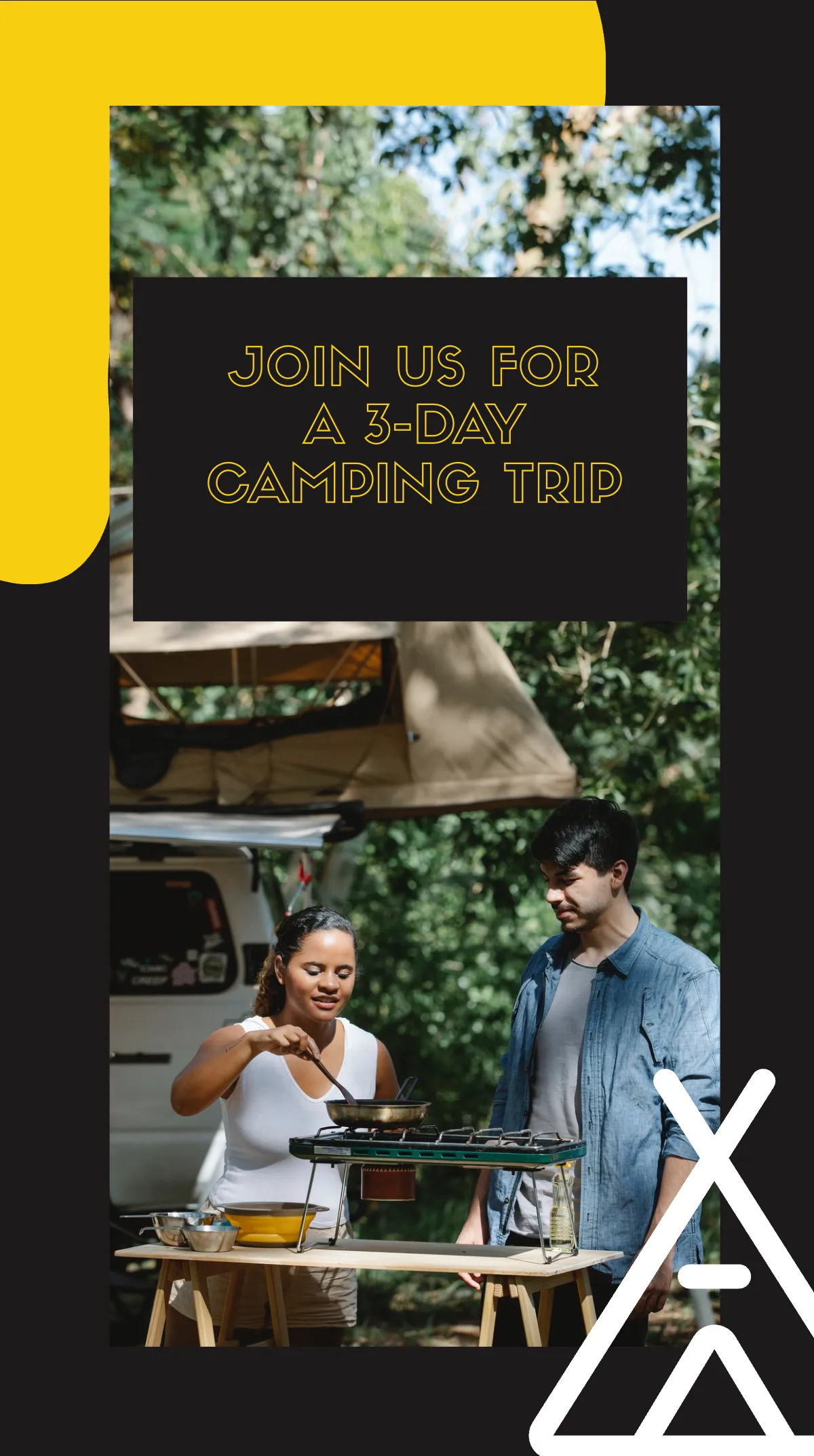 Free Camping Trip Instagram Story Template to Edit Online