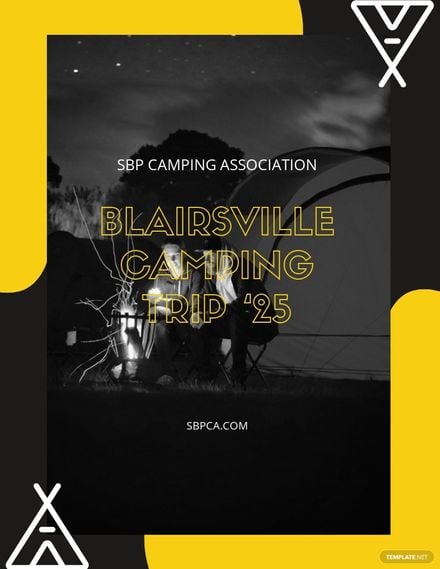 Camping Trip Flyer Template.jpe