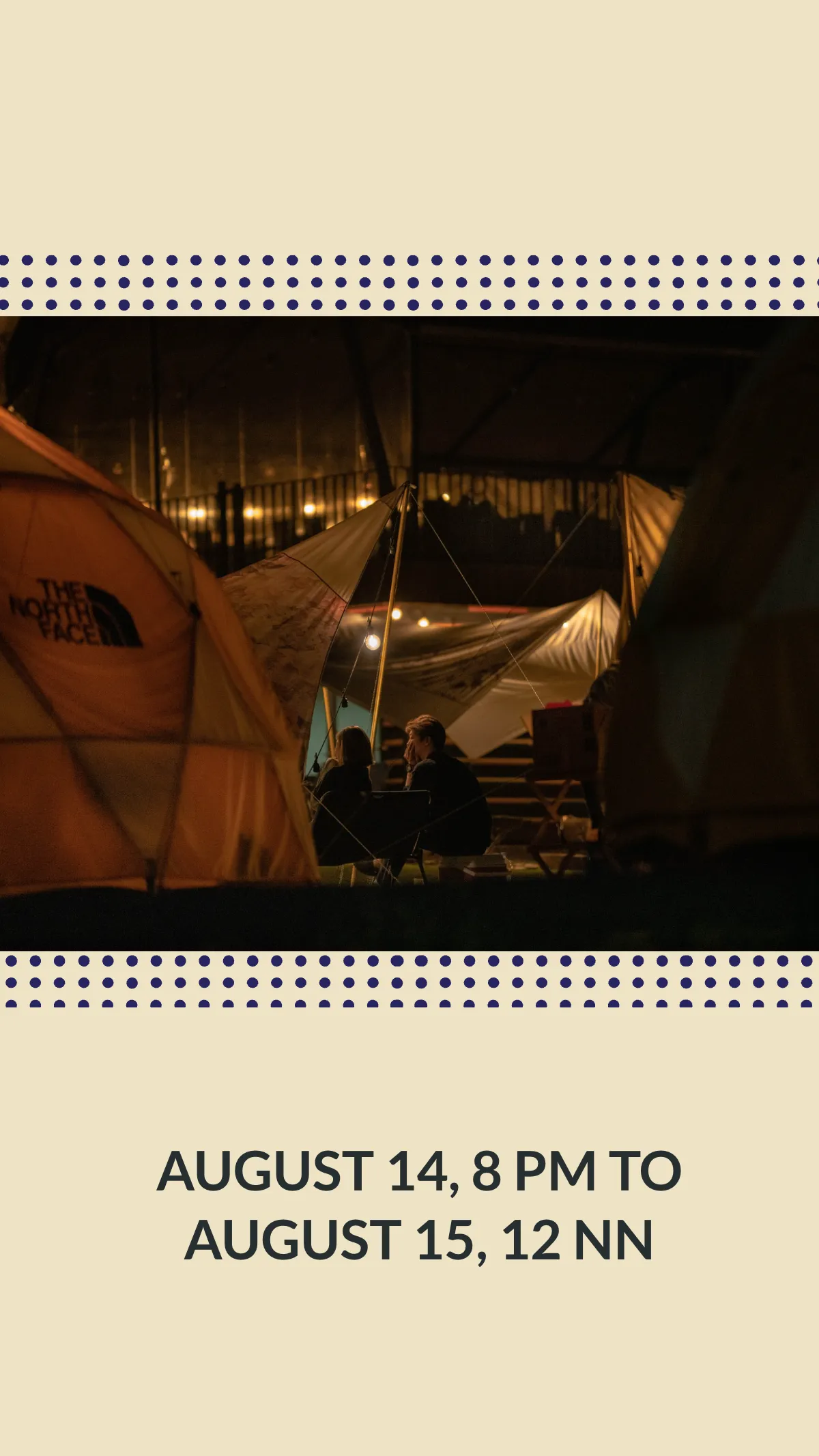 Free Night Camping Instagram Story Template to Edit Online