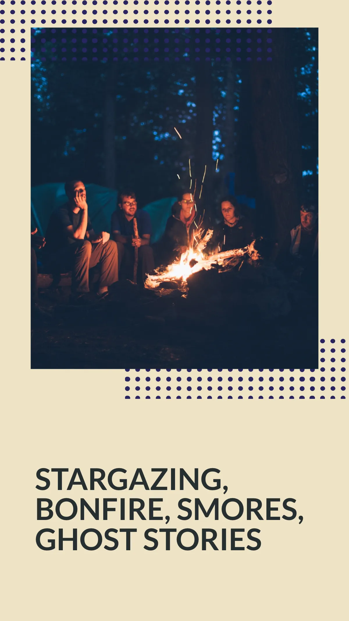 Free Night Camping Instagram Story Template to Edit Online