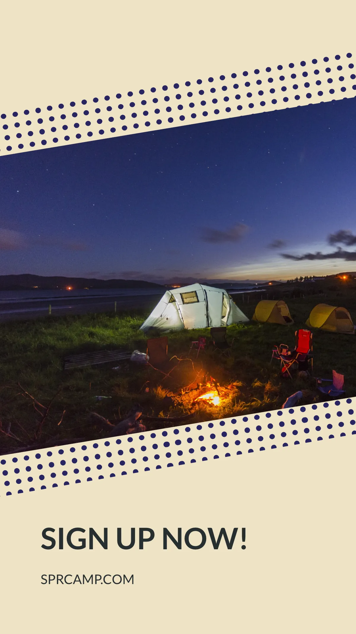 Free Night Camping Instagram Story Template to Edit Online
