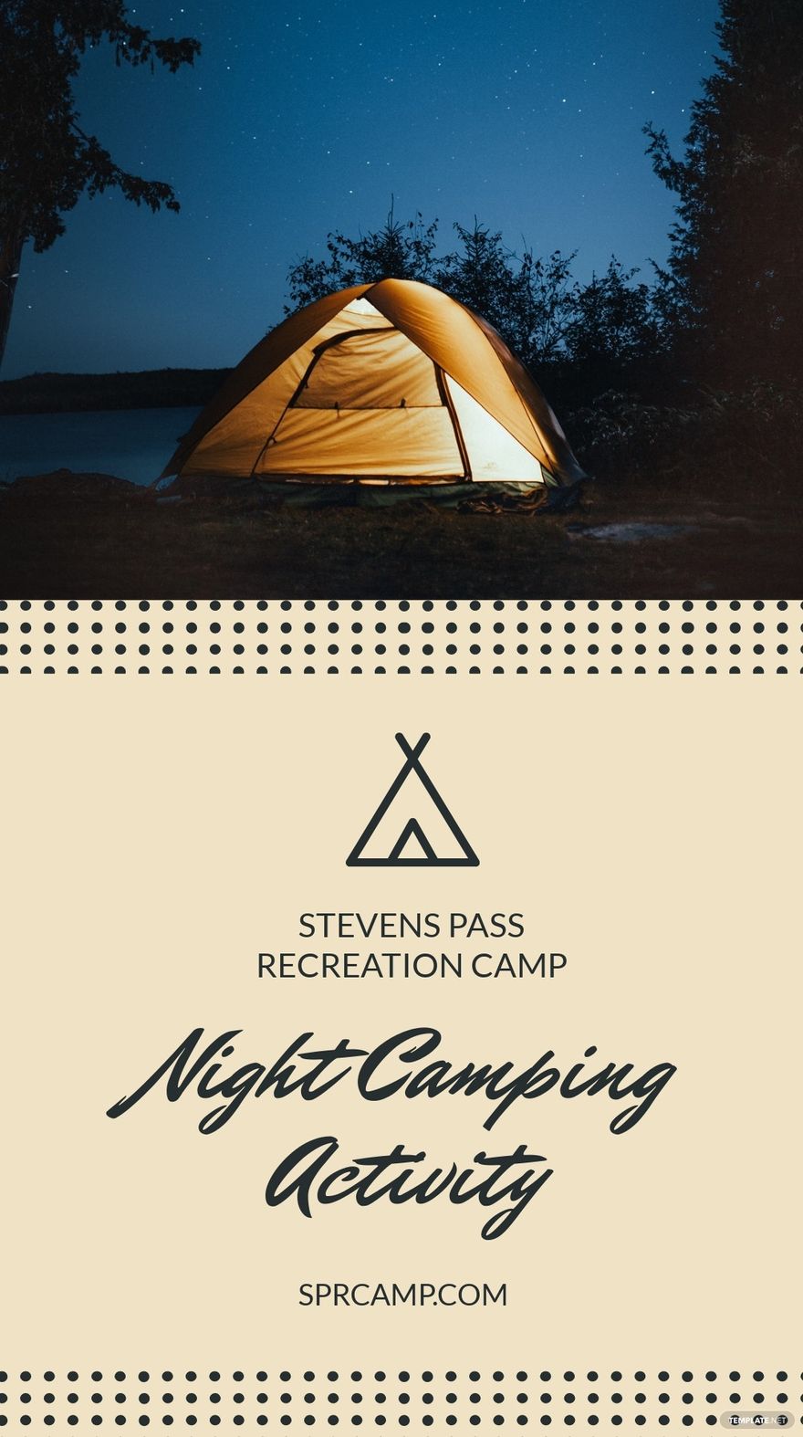 Night Camping Instagram Story Template