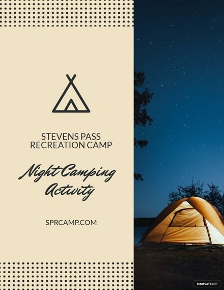 Night Camping Flyer Template.jpe