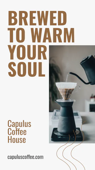 Free Coffee Shop Advertisement Instagram Story Template to Edit Online