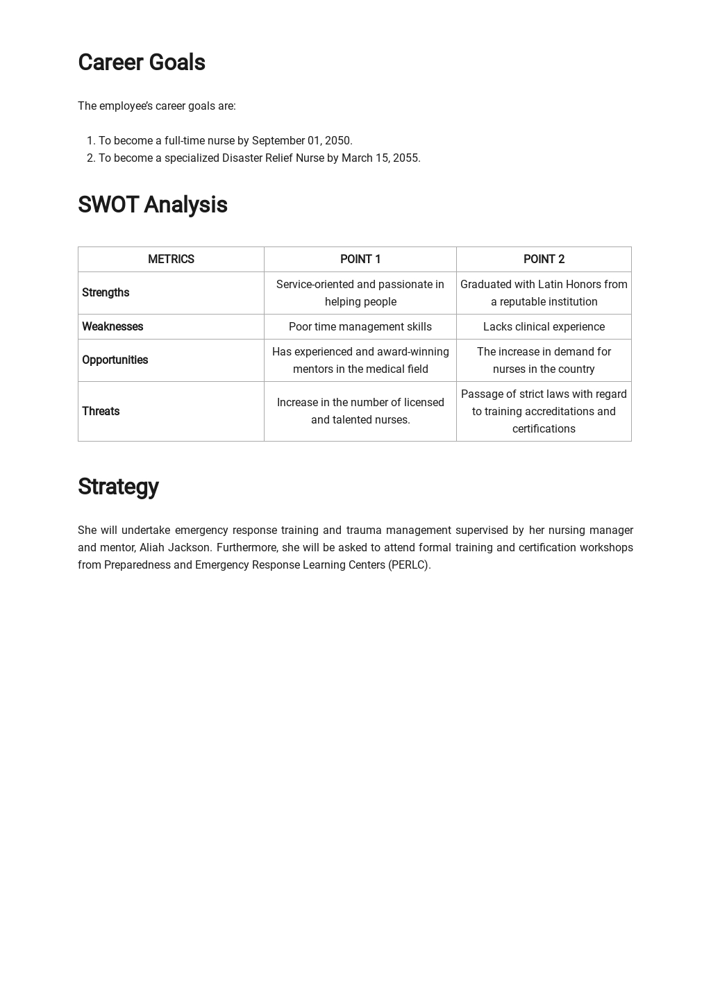 5 Year Career Plan Template [Free PDF] - Google Docs, Word, PDF ...