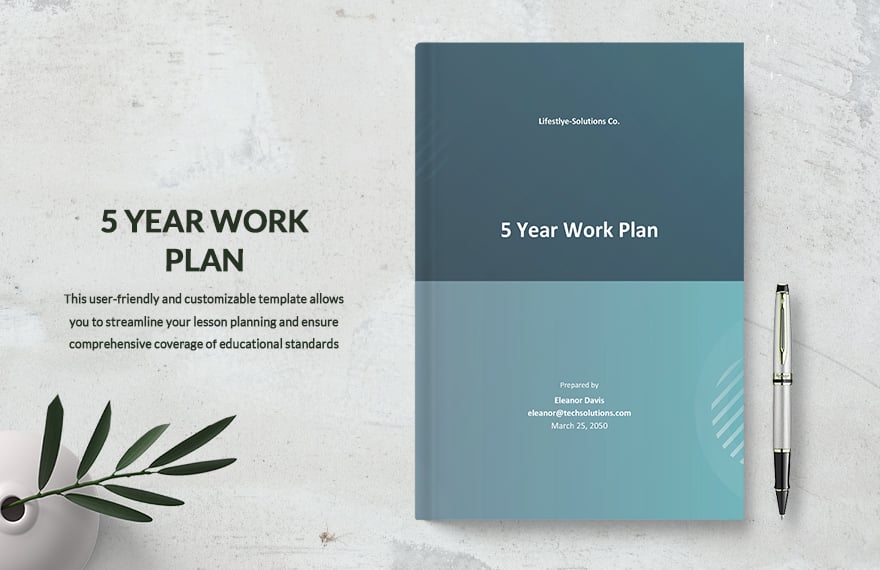 5 Year Work Plan Template