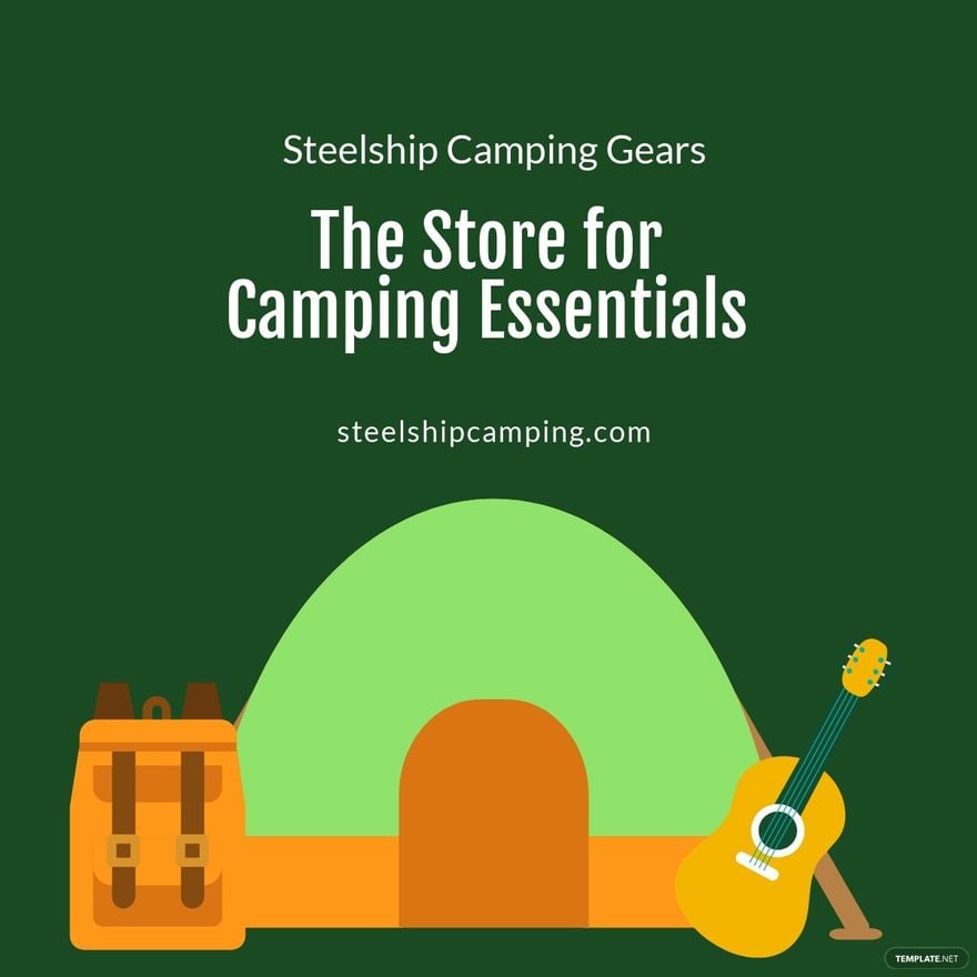 Free Camping Essentials Linkedin Post Template
