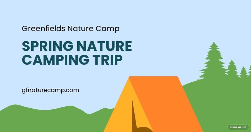 Free Nature Camping Facebook Post Template