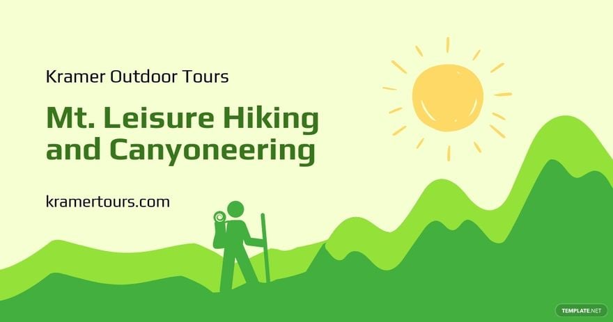 Free Hiking Tour Facebook Post Template