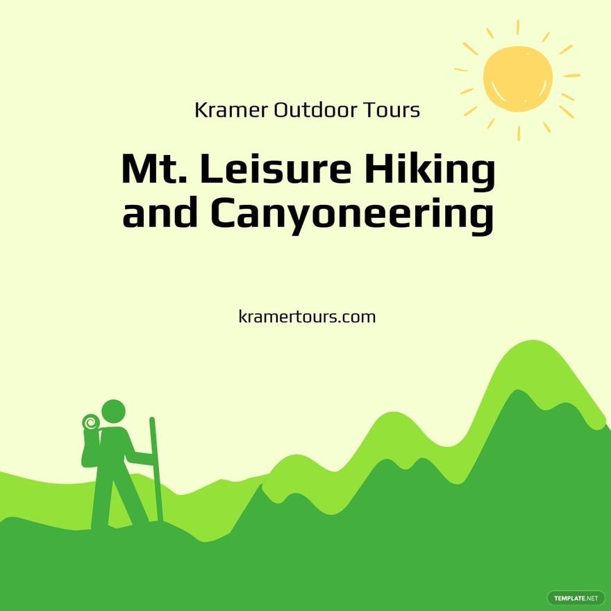 Hiking Tour Instagram Post Template