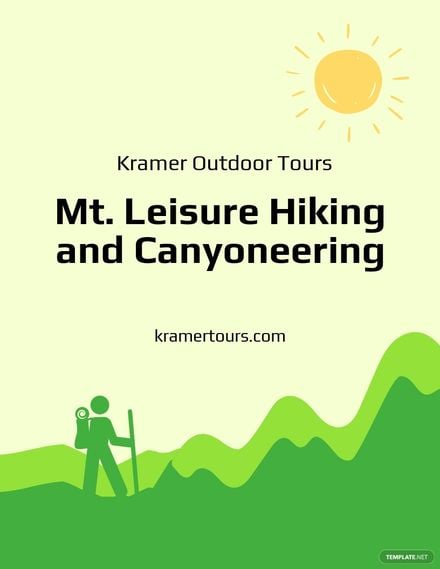 Hiking Tour Flyer Template in Word, Google Docs, PSD, Publisher