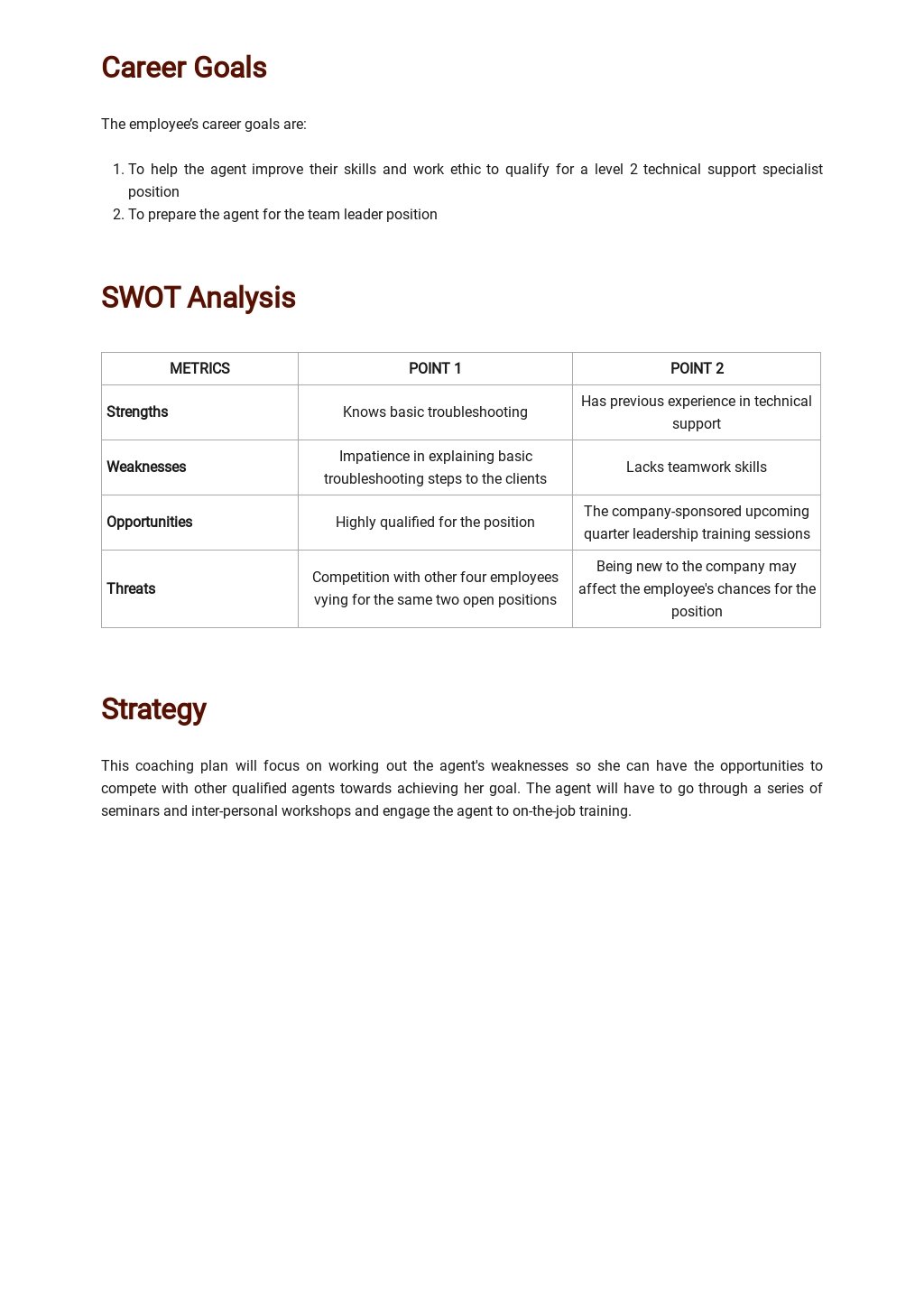 call-center-coaching-plan-template-free-pdf-template