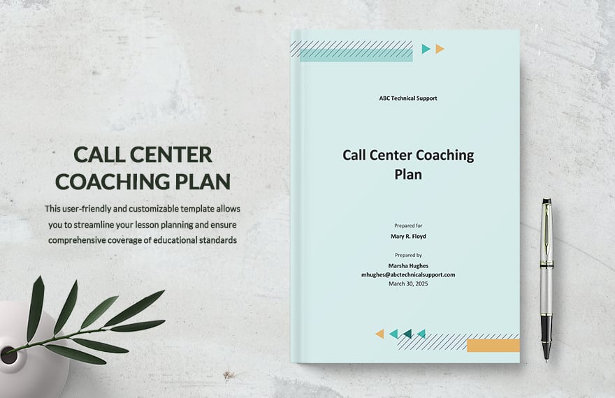 Call Center Coaching Plan Template in Word, Google Docs, PDF, Apple Pages